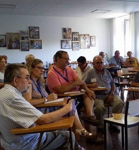 trabajo en aula en el encuentro de sacerdotes 2016